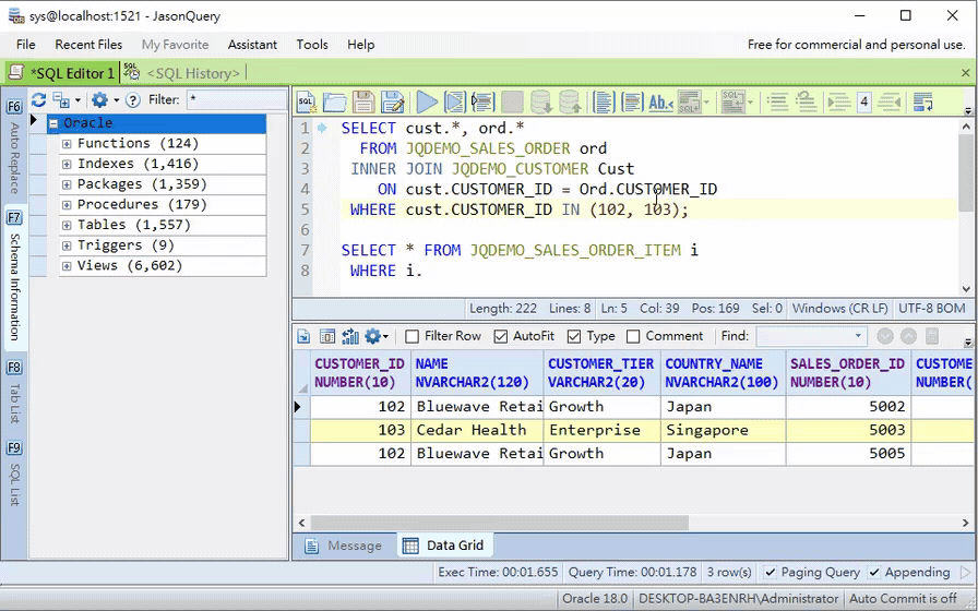 SQL History, Transparency