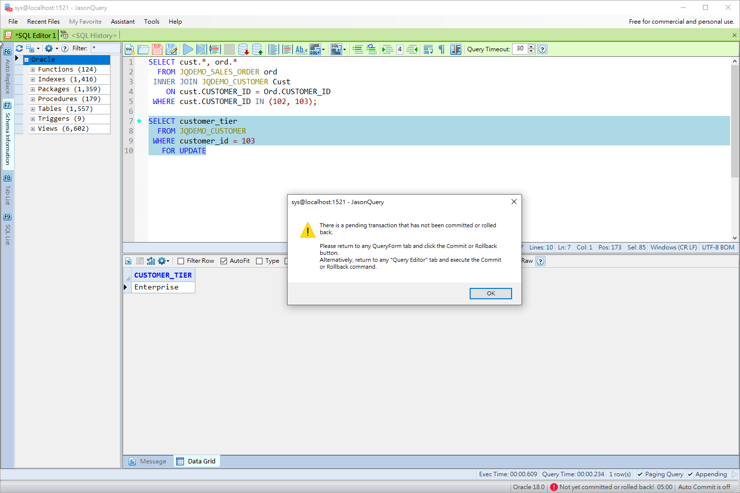 Locking Query Safety